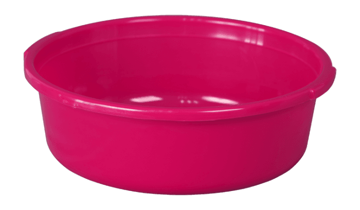 Таз 4 л круглый с ручками, Малиновый