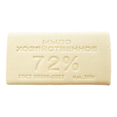 Мыло кусковое хозяйственное 100 г 72% без обертки ММК, светлое Мыло кусковое хозяйственное 100 г 72% без обертки ММК, светлое