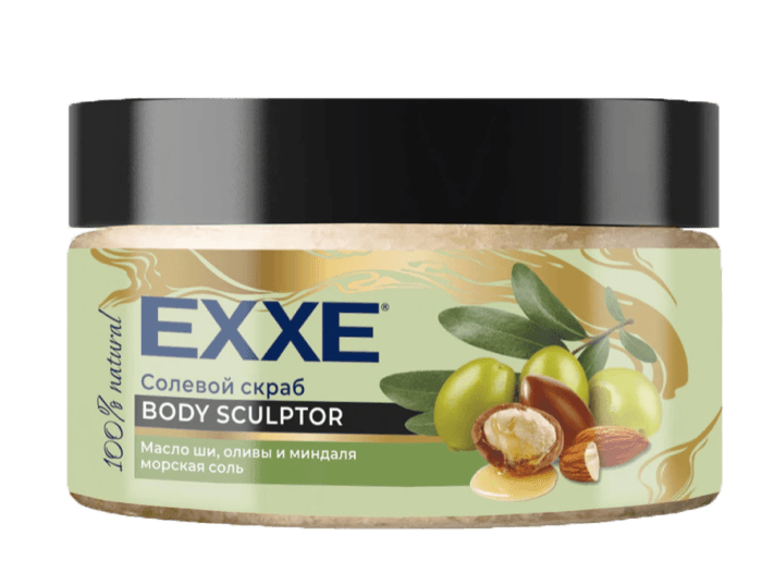 Солевой скраб для тела 250 мл "EXXE" BODY SCULPTOR Масло ши, оливы и миндаля Солевой скраб для тела 250 мл "EXXE" BODY SCULPTOR Масло ши, оливы и миндаля