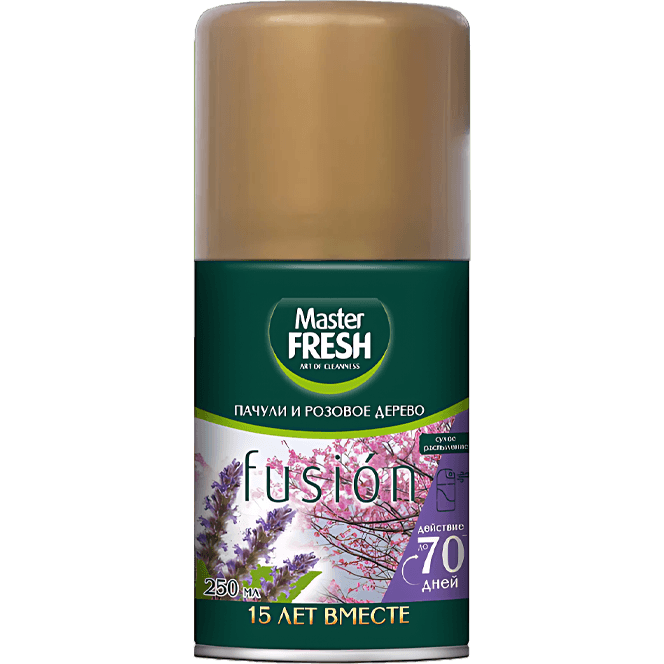 Освежитель воздуха 250 мл "Master FRESH GOLD" сменный баллон, Пачули и розовое дерево Освежитель воздуха 250 мл "Master FRESH GOLD" сменный баллон, Пачули и розовое дерево